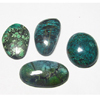 19 - 23 MM Huge size - Natural TIBETIAN TOURQUISE - Mix Shape Cabochon - Old Looking Pattern Rare to get - 4 pcs